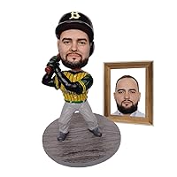 Custom Personalized Bobblehead Dolls Baseball Gifts for Him- Sculpted by Tiktok Clay Artist Jerry