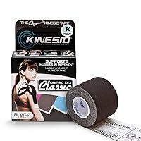Kinesio Taping - Elastic Therapeutic Athletic Tape Tex Classic - Black – 2 in. x 13 ft