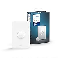 Hue Wireless Smart Light Switch Button, White - 1 Pack - Portable and Battery Powered - Smart Home Control - Requires Hue Bridge - Easy, No-Wire Installation