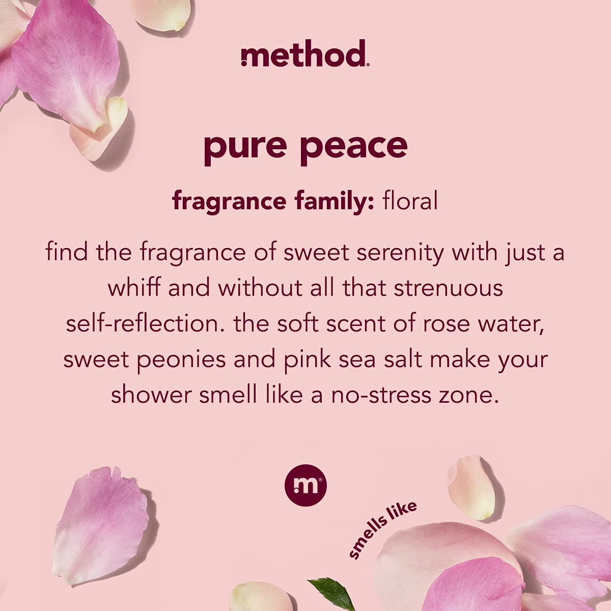 Method Body Wash, Pure Peace, Paraben and Phthalate Free, 18 oz (Pack of 6)