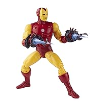 Hasbro Marvel Legends Series 20th Anniversary Series 1 Iron Man 6-Inch Action Figure Collectible Toy, 9 Accessories F3463 Multi