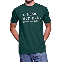 Silicon Valley I Know HTML How to Meet Ladies Adult Forest Green T-Shirt