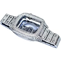 Diamond Watch Band Case For Iwatch 8 7 Refit Mod Kit Luxury Lady Diamond Modification Kit For Apple Watch Series 8 7 45mm