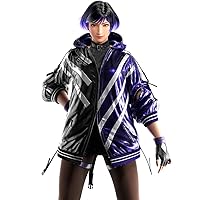 Reina Mishima Tekken 8 Hooded Bomber Purple & Black Jacket