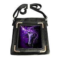 Linda Jones - 3D Handbag, Black Magic Unicorn - Unicorn Handbag