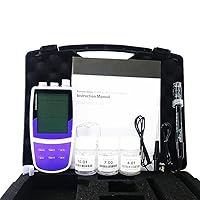 Portable Nitrate Ion Meter Detector LAB NO3 Ion Concentration Meter Ion Counter for Analyzing Nitrate Ion with Range 0.4 to 62200 ppm Accuracy±0.5% 2 to 5 Points Calibration