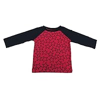 First Impressions Baby Boy Raglan-Sleeve Star-Print T-Shirt Tango Red 18 Months