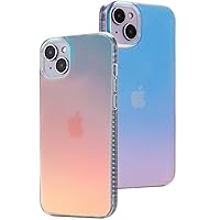 LONLI Hue - for iPhone 14 Case - Fluorescent Coloful Iridescent Translucent Matte Phone Case - Cute and Unique (for Women, Girls and Men