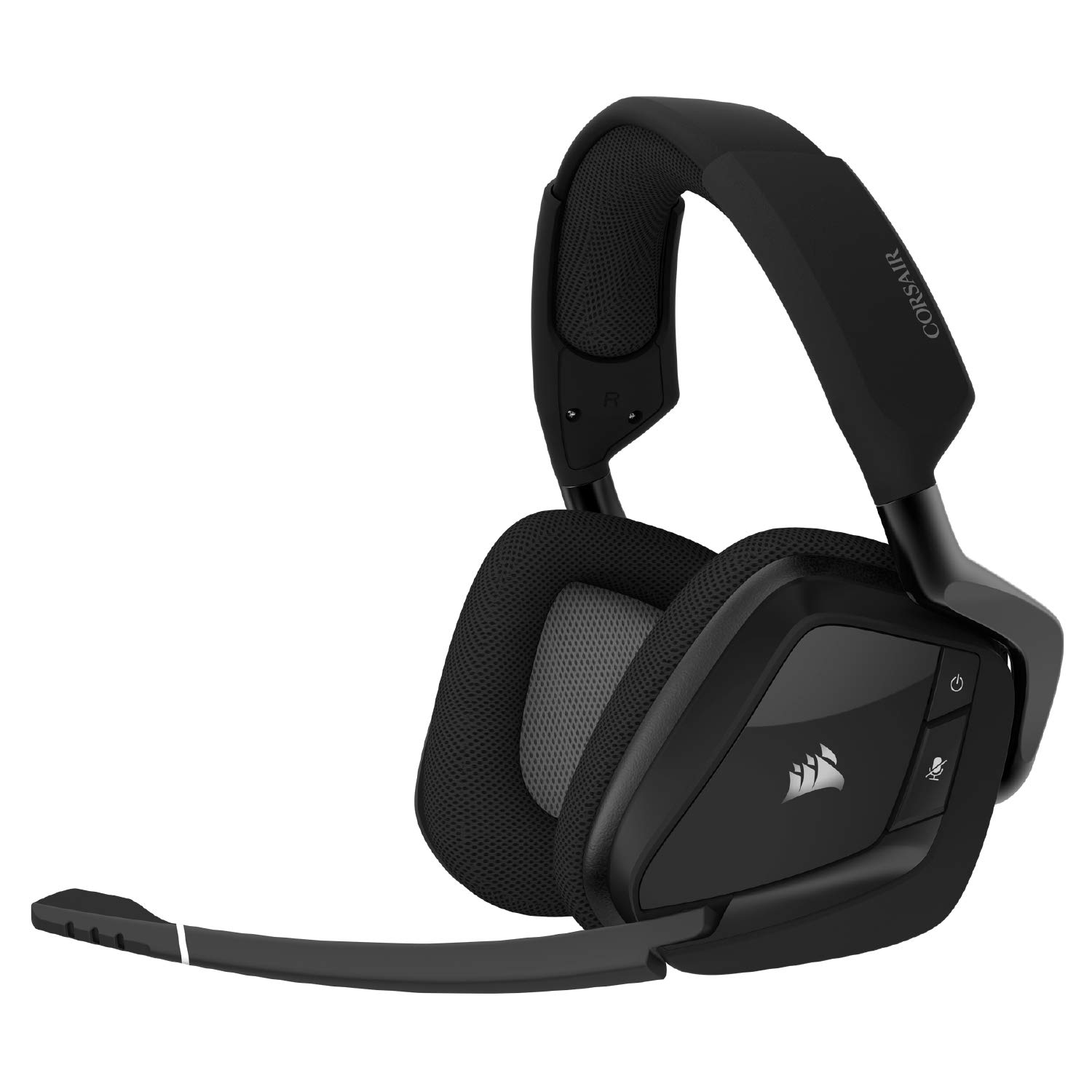 Corsair Void RGB Elite Wireless Premium Gaming Headset with 7.1 Surround Sound - Discord Certified - Works with PC, PS5 and PS4 - Carbon (CA-9011201-NA), Black