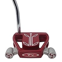 Red Mallet Golf Putter Right Handed with Alignment Line Up Hand Tool 33 Inches Petite Lady's Perfect for Lining up Your Putts