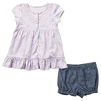 Carhartt baby-girls Short-sleeve Printed Dress & Diaper Cover SetDress