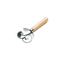Fox Run 5542 Pastry Wheel Crimper and Cutter, Stainless Steel 1 x 2.75 x 6.5 inches