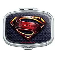 Justice League Movie Superman Logo Rectangle Pill Case Trinket Gift Box