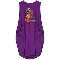 Women's Bohemian Casual Loose-Fitting Summer Flowy Beach Dress Swing Print Sleeveless Knee Length Round Neck Glamorous Purple
