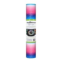 TECKWRAP Rainbow Glitter Vinyl Shimmer Adhesive Vinyl for DIY Craft, Arts, 1ftx5ft, Galaxy Pink
