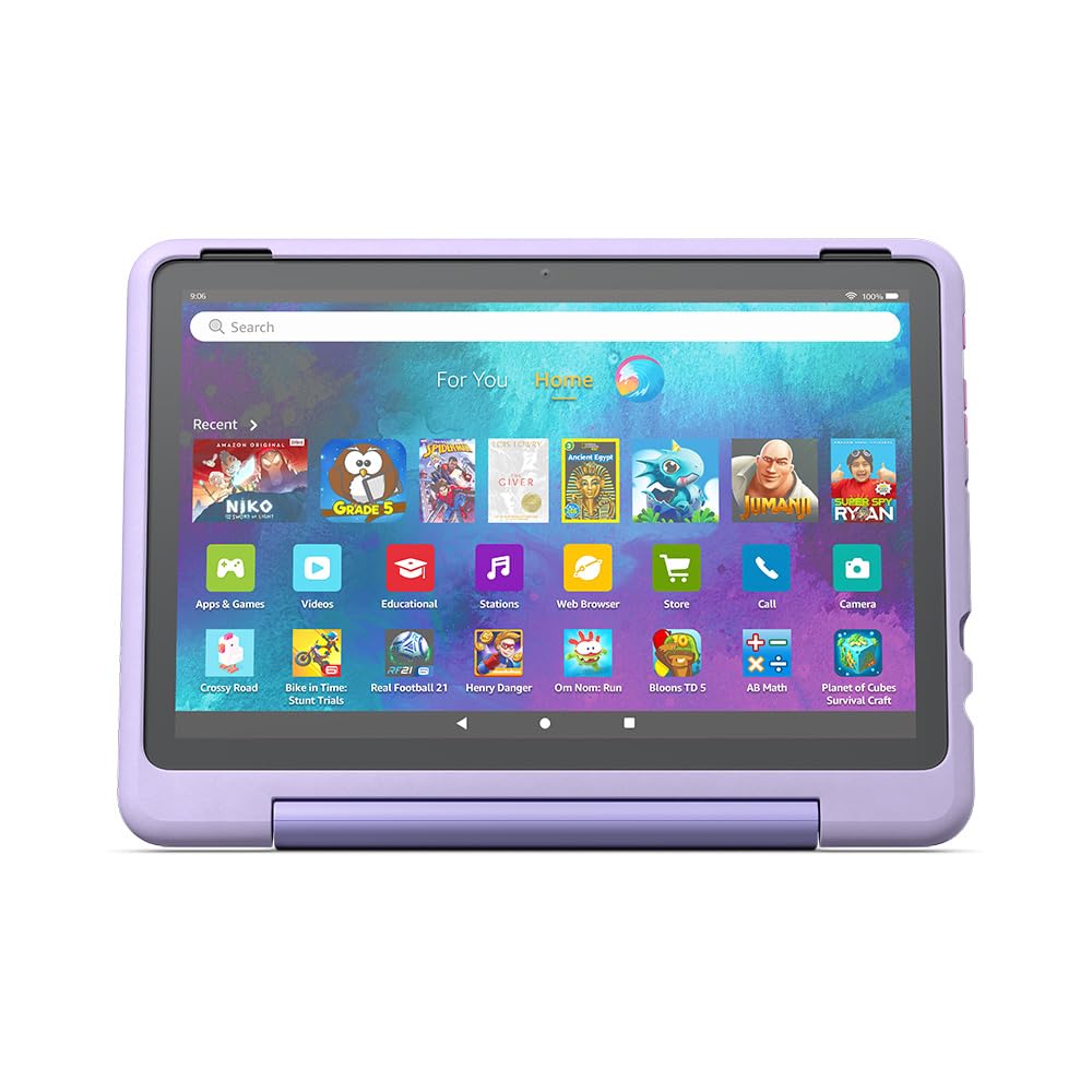 Amazon Kid-Friendly Case for Fire HD 10 tablet (Only compatible with 13th generation tablet, 2023 release) - Happy Day