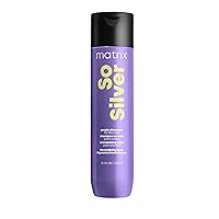 Matrix So Silver Purple Shampoo | Neutralizes Yellow Tones | Color Depositing & Toning | For Color Treated, Blonde, Grey, and Platinum Hair | Packaging May Vary | Vegan