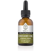 100% Organic Oil of Oregano - Super Strength Over 86% Carvacrol - Premium Grade Wild Oregano Oil from The Mountains of Greece - Undiluted, Certified, Pure Oregano Essential Oil - 1 oz