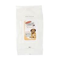 Palmer's for Pets Coconut Oil Gentle Refreshing Wipes for Puppies | Palmers Coconut Oil Puppy Wipes - 100 ct Gentle Pet Grooming Wipes for Dogs with Coconut Oil