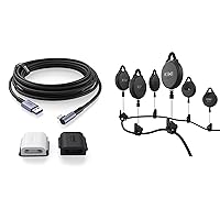 KIWI design VR Cable Management (6 Packs) and 16FT Link Cable Compatible with Quest 3/2/1/Pro, and Pico 4