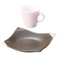 Nippon Pottery H16733200 Mug, Pink, 8.5 fl oz (240 ml), Pack of 2