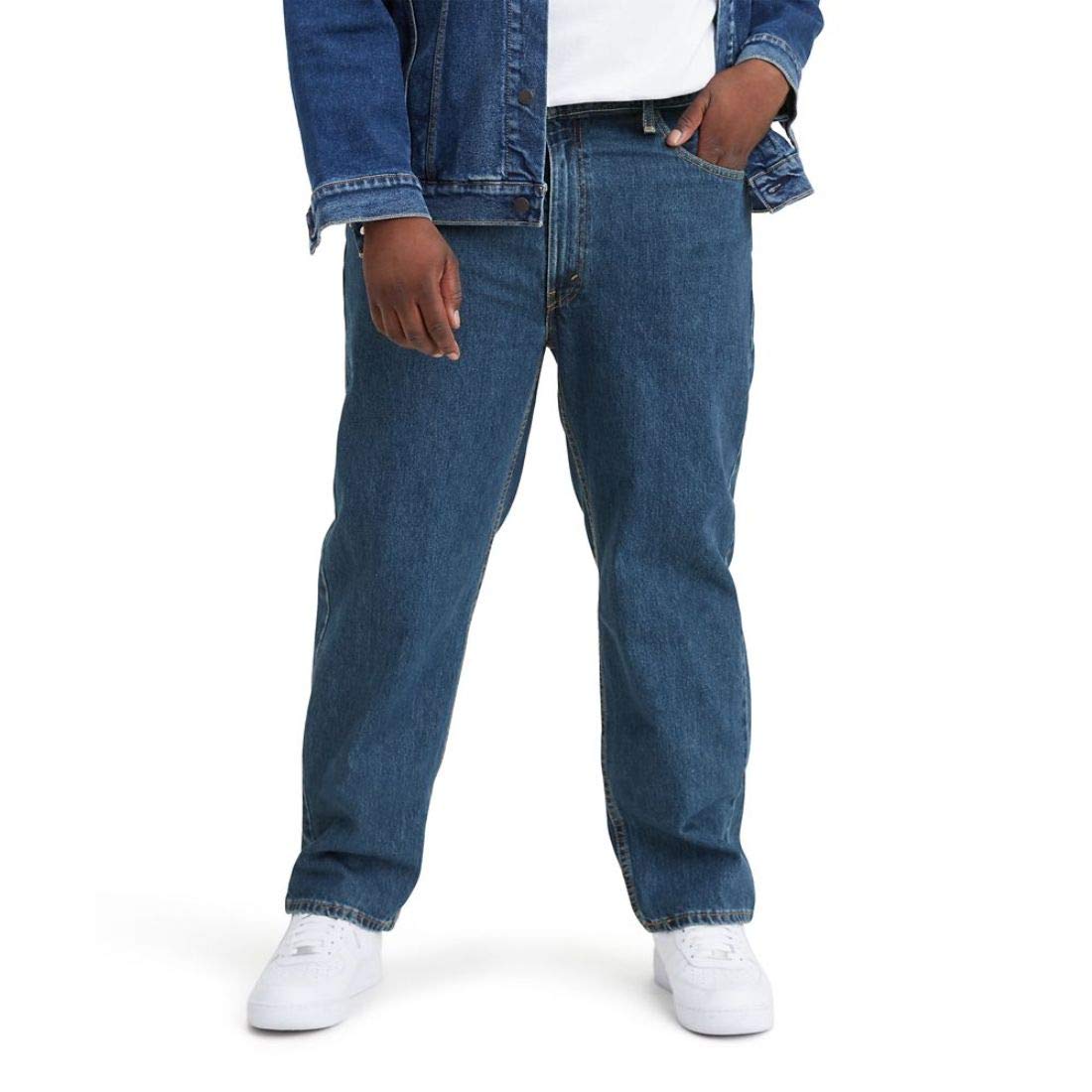 Levi's Men's 550 Relaxed Fit Jeans (Also Available in Big & Tall), Dark Stonewash, 44W x 32L Big Tall