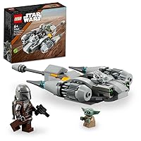 LEGO 75363 Star Wars Microfighter N-1 Mandalorian Hunter Construction Toy Boba Fett Book Vehicle with Grogu Baby Yoda Figure, Gift for Kids, Boys, Girls from 6 Years