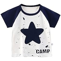 Pan Collar Top Girls Children's Short Sleeved T Shirt Summer Raglan T Shirt Baby Top Breathable Cute Top Kids