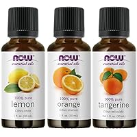 Foods 3-Pack Variety of Now Essential Oils Citrus Blend - Orange, Tangerine, Lemon