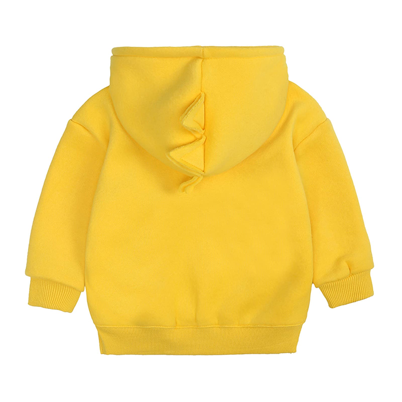 NSQFKALL Splice Dinosaur Fleece Hoodie for Toddler Baby Girls Boys Hem Slit Sweatshirt Sweaters Top