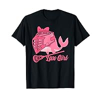 Lax Girl Pink Whale Women's Lacrosse Sports Lax Player T-Shirt