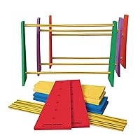 S&S Worldwide Adjustable Height Hurdles. Great for Field Day, PE Classes, and Backyard Fun for Kids. Also Suitable for Dog Training and Rehab. Includes 12 Sides and 12 Cross Bars to Make 6 Hurdles.