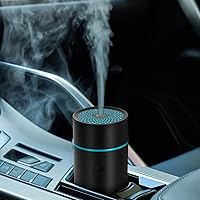 Car Diffuser USB Cool Mist Humidifier Aromatherapy Essential Oil Diffuser Portable Oil Diffuser for Car Home Office Bedroom (Black)