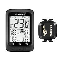 CooSpo Bundle Promotion Cycling GPS Computer Bike Speedometer Wireless Bike Computer Bicycle Odometer & CooSpo Cadence Sensor Bluetooth4.0 ANT+ Cycling Cadence Bike Speed Sensor