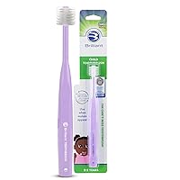 Brilliant Oral Care Child Toothbrush with Soft Bristles and Round Head, for a Kid Approved, Easy to Use All-Around Clean Mouth, Ages 2-5 Years, Lilac, 1 Pack