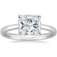 14K White Gold 3/4-5 Carat LAB GROWN Solitaire IGI CERTIFIED Diamond Engagement Ring (H-I Color VS2-SI1 Clarity)