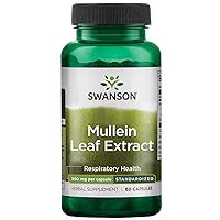 Mullein Leaf Extract - Standardized 250mg 60 Capsules