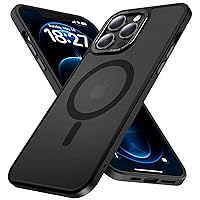 Aodesy for iPhone 12 Case/iPhone 12 Pro Case Magnetic Compatible with MagSafe Slim Translucent Matte Phone Case Cover 6.1 inch (Black)