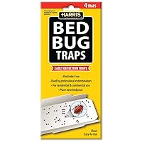 Bed Bug Early Detection Glue Traps (4/Pack)