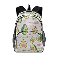 ALAZA Cute Avocados with Heart Teens Elementary School Bag Casual Daypack Book Bags Travel Knapsack Bags