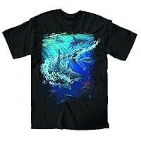 Deadpool Shark Swarm Black T-Shirt | S