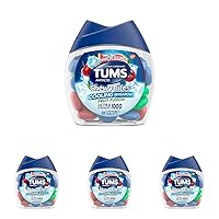 TUMS Chewy Bites Fast Cooling Sensation Antacid, Fruit Fusion, 28 Tablets (Pack of 4)