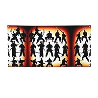 Holiday Party Banner - UV Resistant and Fade-Proof, Perfect for Halloween and Christmas Decorations Silhouettes of Martial