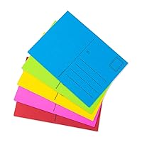 Hygloss Products Kid’s Blank Make and Mail Postcards - 4 x 5-1/2 Inches, Assorted Bright Colors - 100 Pack