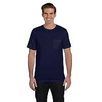 Bella 3021 Mens Jersey Short Sleeve Pocket Tee - Navy44; Extra Large