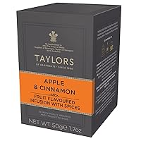 Taylors of Harrogate Apple & Cinnamon Herbal Tea, 20 Count (Pack of 1)