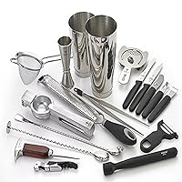 M37102 Deluxe Cocktail Set, 19-Piece, Stainless Steel