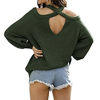 Women Sweaters for Winter Loose Casual Knit Pullover Sweater Blouse Tops