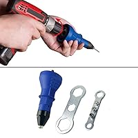 Two-color Electric Rivet Gun cordlessRivet Tool Riveting Tool nut drill Adapter Reliable