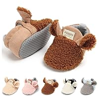 LAFEGEN Baby Booties for Boys Girls with Soft Lining Non Slip Gripper Newborn Infant Slipper Socks Toddler First Walker Crib Shoes 0-18 Months